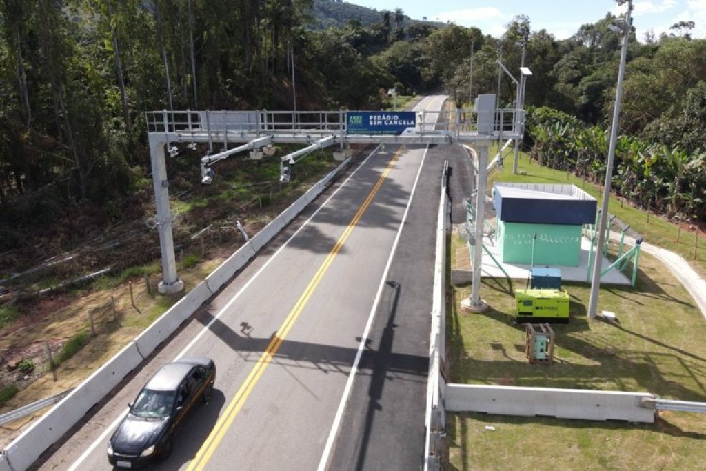 Pórtico pioneiro no estado está localizado no km 12,7 da MG-459, em Monte Sião. Veículos com tag terão pagamento automático e com desconto